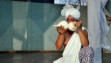 Sankirtana, ritual singing, drumming and dancing of Manipur